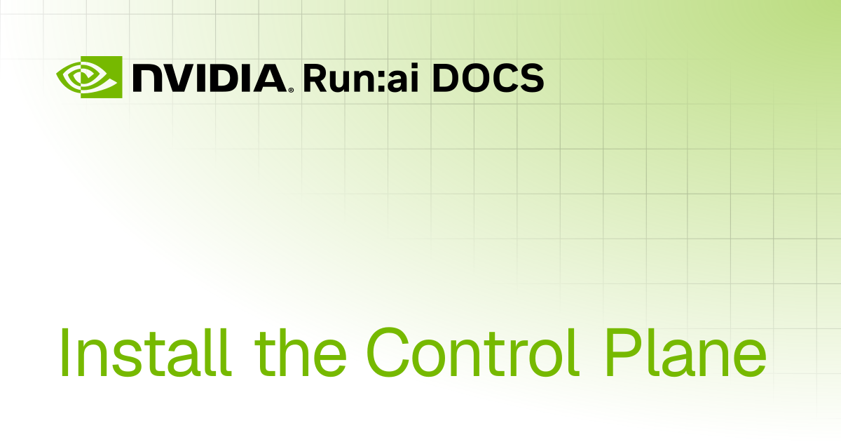 Install the Control Plane | Multi-tenant v2.23 | Run:ai Documentation