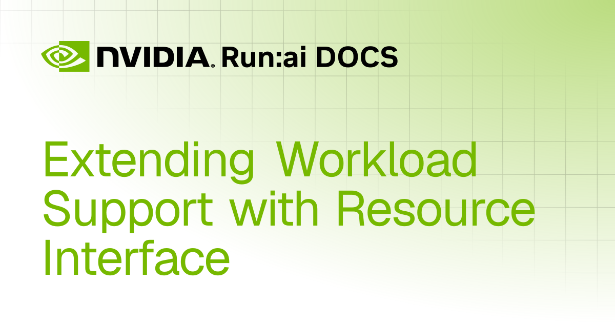 Extending Workload Support with Resource Interface | Self-hosted v2.23 ...